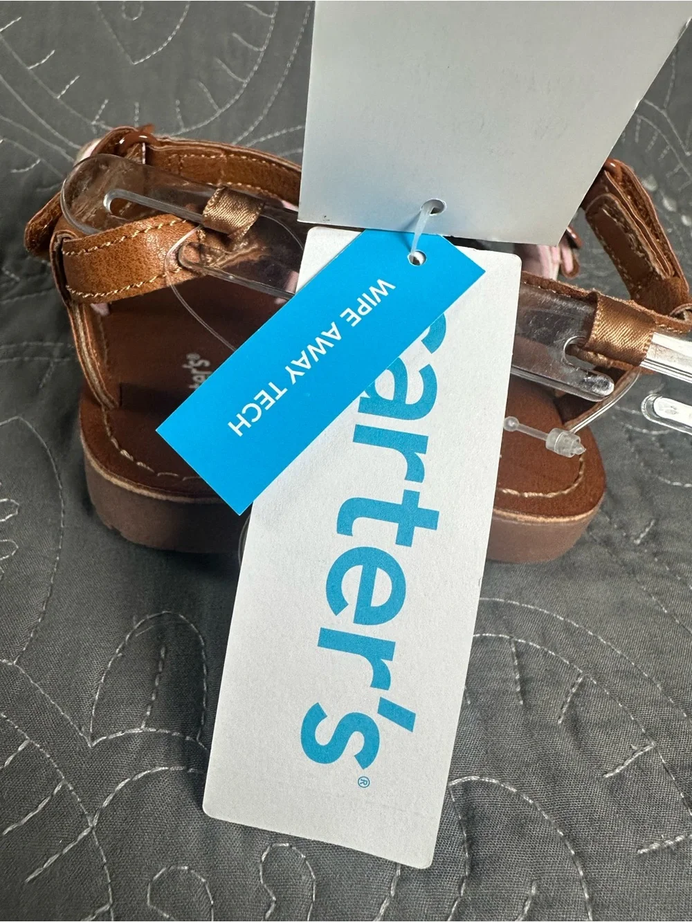 Carters Toddler Girls Brown/Multi Isa Sandals NWT Size 7 toddler